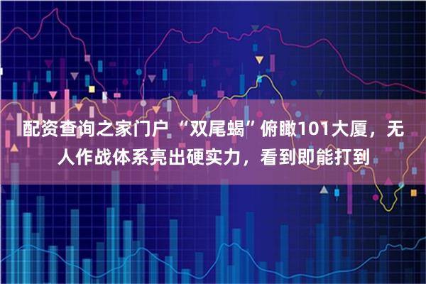 配资查询之家门户 “双尾蝎”俯瞰101大厦，无人作战体系亮出硬实力，看到即能打到