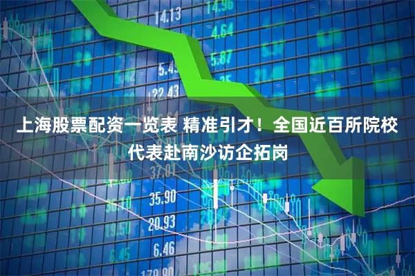 上海股票配资一览表 精准引才！全国近百所院校代表赴南沙访企拓岗